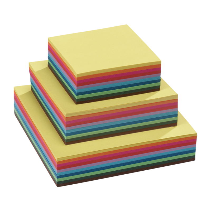 Square Folding Paper 20x20cm 500 Sheets - 60 g - 10 Assorted colours image
