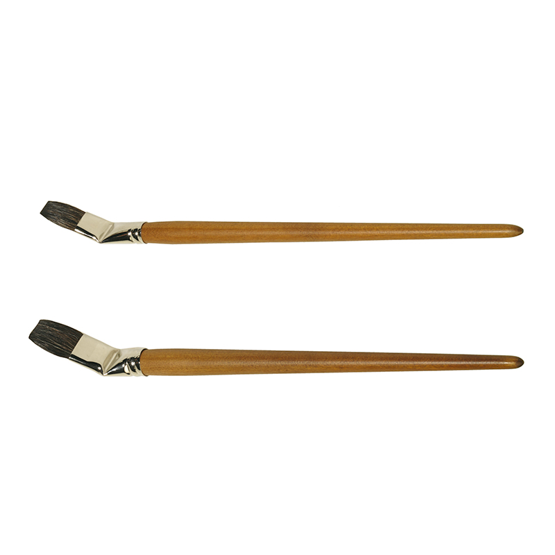 Paint Brush Polecat Hair Special #18 Curved Grip / 18 mm x 31 cm image