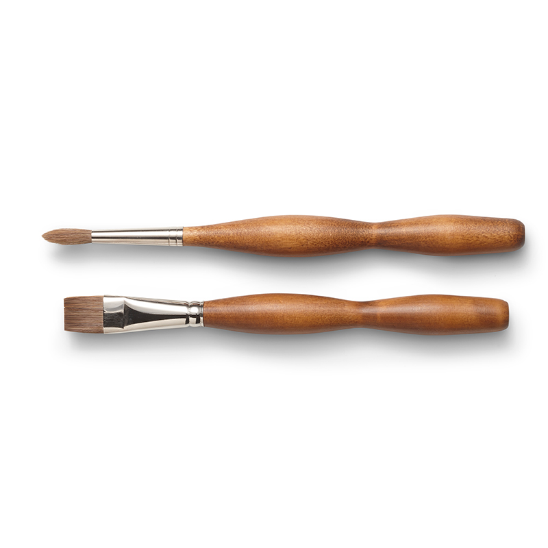 Paint Brush Synthetic Cow Hair #10 Special Grip  /  10mm x 22cm image