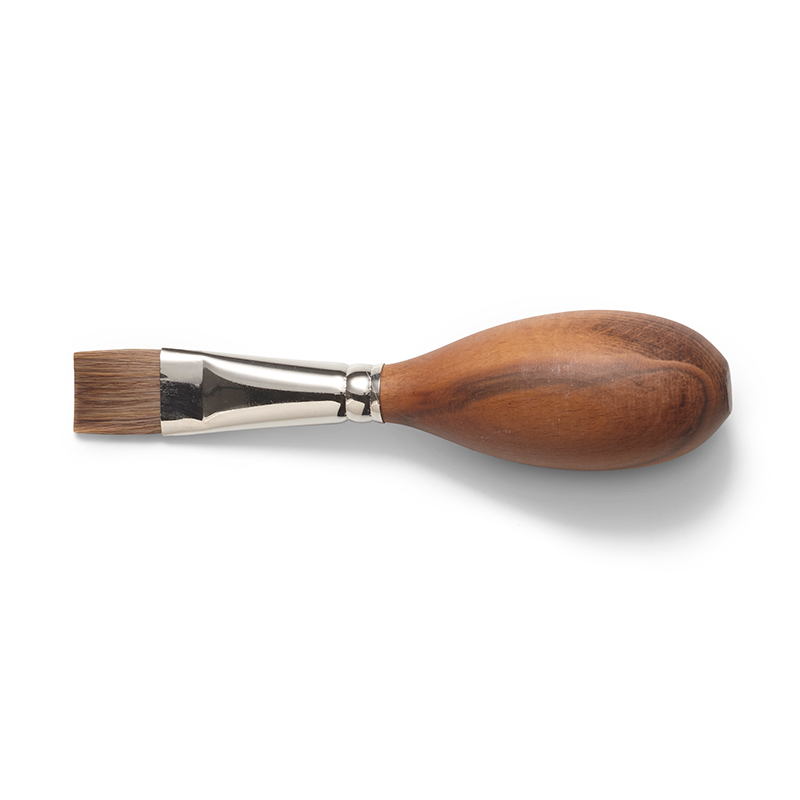 Paint Brush Synthetic Cow Hair Flat #16 Egg-shaped  /  16mm x 13cm image