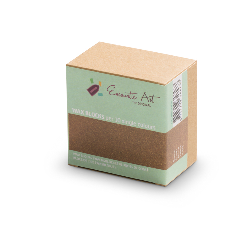 Encaustic Art 10x1 Wax Block - Bronze image