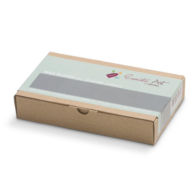 Encaustic Art Wax Blocks 16 pcs - Grey image