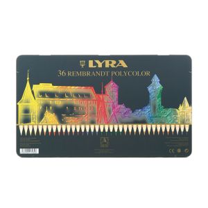 Lyra Pencils Rembrandt Polycolour Tin Case - 36 Assorted colours