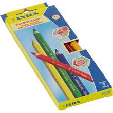 Lyra colour Giants Lacquered Standard Assortment 6 Pencils